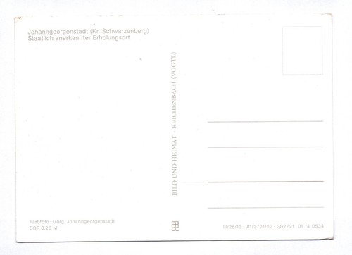 Foto Ak Johanngeorgenstadt Kreis Schwarzenberg 1982 - Bild 2 von 2