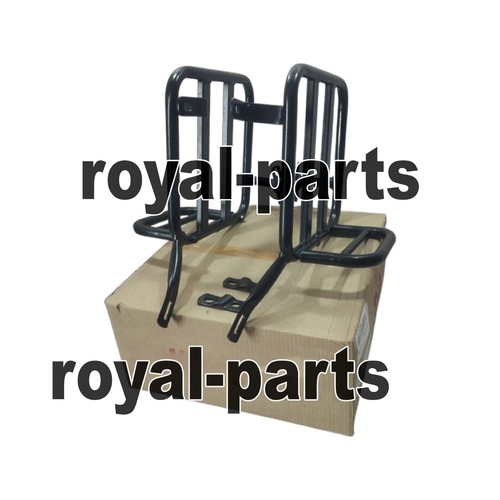 PANNIER PAIR BLACK WITH MOUNT Fit FOR ROYAL ENFIELD NEW CLASSIC & NEW BULLET 350 - Picture 5 of 13