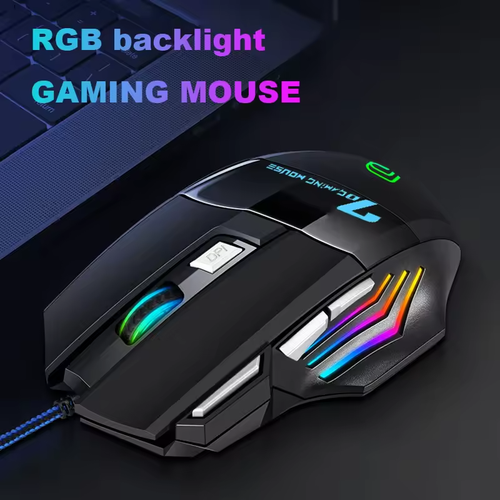 BAJEAL G5 Wired Gaming Mouse RGB – 7 Buttons, 2400 DPI, USB, Ergonomic, PC/Lapto - Picture 5 of 14