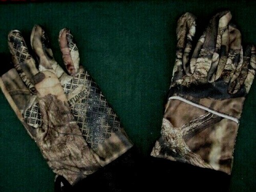 FULL FINGER 3 D CAMO *FLEECE LINED -ANTI SLIP - ALL TERRAIN / MENS MEDIUM/ - Picture 2 of 2