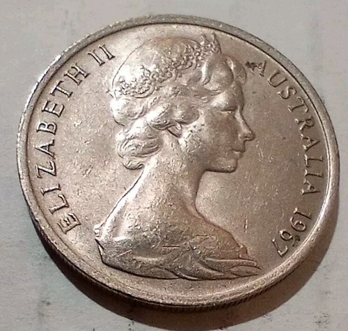 10 Cents 1967 Australien Münze Superb Lyrebird - Bild 2 von 2