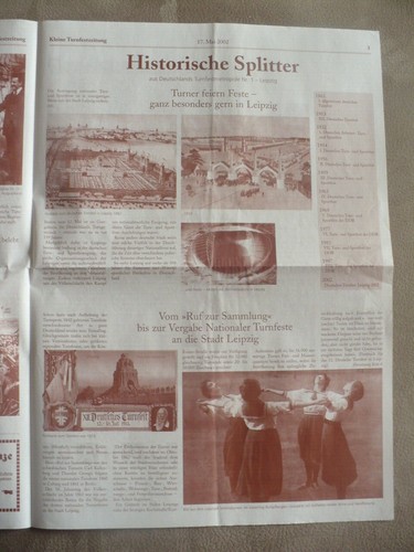 Kleine Turnfestzeitung Nr.1 2002 Deutsches Turnfest in Leipzig - Bild 4 von 4