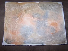 Original Watercolor Tan & Oranges By Peg Humphreys 15"x 11"