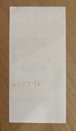 Label Only! Vintage Red China firecracker label WHALE BRAND (50) fcp232 - Picture 2 of 3