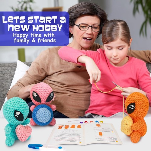 Crochet Kit for Beginners, Crochet Starter Kit with Step-By-Step Video Tutorials - Picture 6 of 7