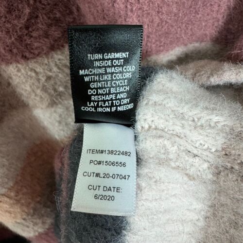 Torrid Sweater 3X Striped Chunky Knit Stretch Fuzzy Earthy Neutral Valentine - Picture 13 of 13