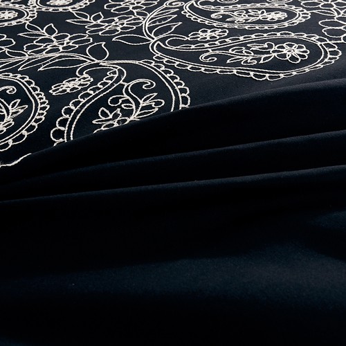 Chezmoi Collection 7-Piece Embroidered Paisley Floral Comforter Set - Picture 11 of 15