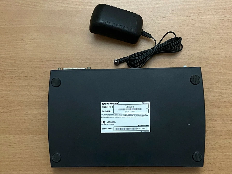 Siemens SpeedStream 4-Port DSL/Cable Router & Print Server SS2604 - Tested OK - Image 3 of 4