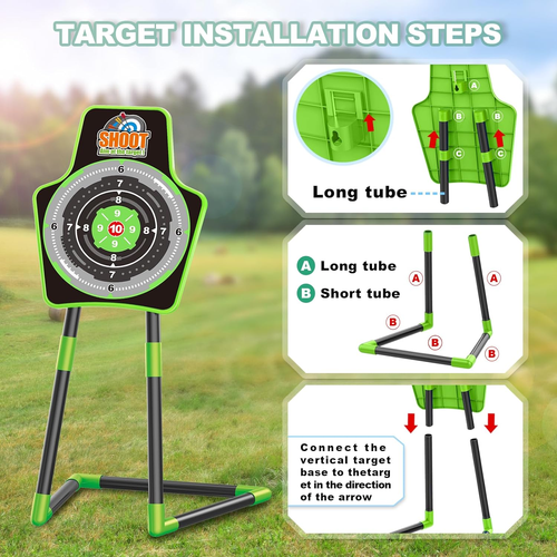 Bow and Arrow Toys for Kids, Archery Set Includes Super Bow with LED Lights, 10 - Picture 4 of 12