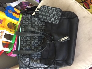 Carters-Studio-Diaper-Bag-with-Removable-Stroller-Tote-Black-Grey