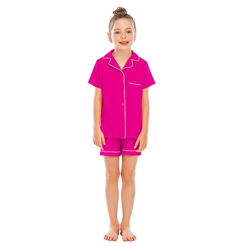 Kids Tddler Baby Pajamas Button Down Pant Set Nightwear Girls Boy Pjs Sleepwear - Picture 17 of 17