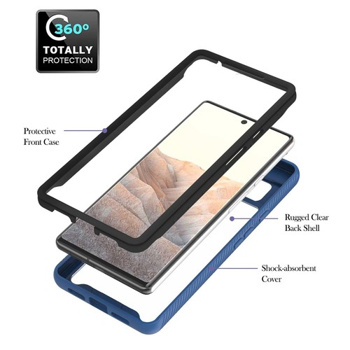 Funda protectora de teléfono híbrido para Google Pixel 8 Pro OPPO A54 Motorola Moto - Imagen 30 de 45