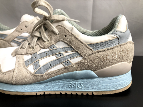ASICS GEL LYTE III WHITE LIGHT GREY H6U9L Sneakers Women's Size 9 - Picture 2 of 17