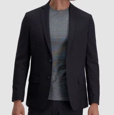 Haggar Men's Black Smart Wash Slim Fit Suit Separates Jackets Size 40L.