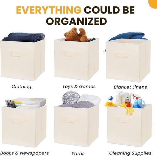 Storage cabinets, fabric foldable storage boxes for shelf cabinets - Picture 22 of 31