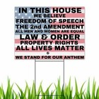 Yard Sign in This House WE BELIEVE Freedom of Speech Patriotic Pro-USA Banner