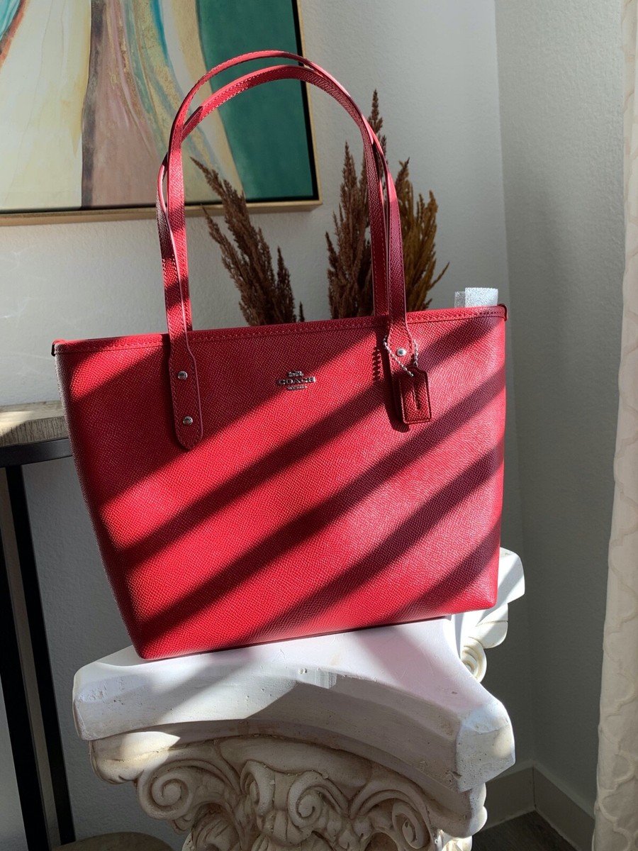 NWT COACH Mini Leather City Zip Tote Purse True Red 22967 | eBay NWT COACH Mini Leather City Zip Tote Purse True Red 22967 | eBay