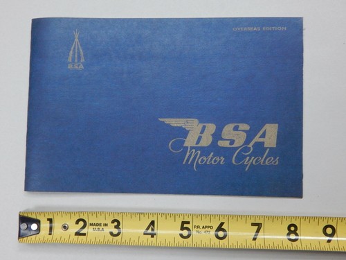 1950 1951 BSA BROCHURE BOOK BANTAM A10 A7 GOLD STAR GOLDEN FLASH B33 COLOR !  - Picture 1 of 6