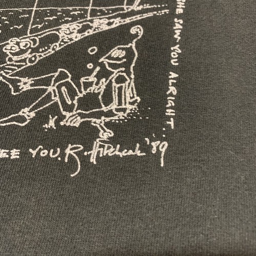 Vintage Robyn Hitchcock One Long Pair Of Eyes Lyrics 1980s USA Rare Band T shirt - Picture 3 of 10