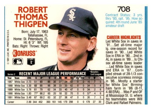1992 Carte da baseball Donruss - Costruisci il tuo set - Scegli giocatori 401-784 spedizione gratuita - Foto 279 di 345