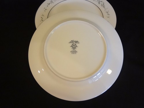 Noritake China Heather Salad Plates - Set of 4 - Delicate Floral on Ivory - Picture 4 of 4