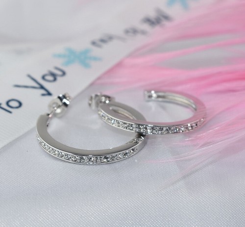 Rose / White /yellow Gold Filled made with Swarovski Crystal Earring or Necklace - Picture 6 of 53
