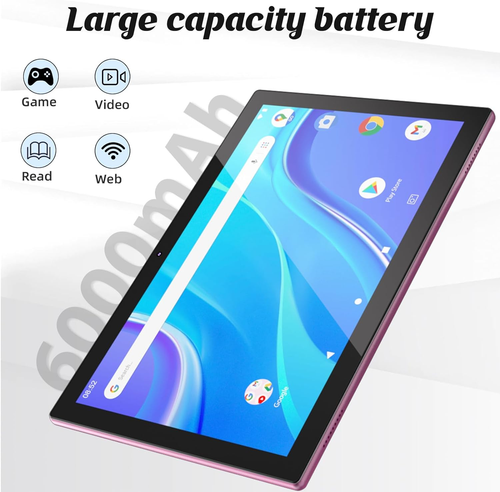 2 in 1 Tablet 10 Inch Android 14 OS Tableta, Tablets with Keyboard, Mouse, Case, - Picture 3 of 8