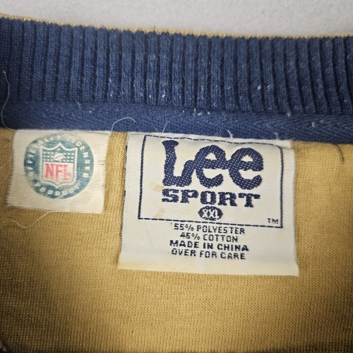Vtg St Louis Rams Sweatshirt Men's XL Blue Gold Lee Sport Crew Neck Long Sleeve - Picture 3 of 15