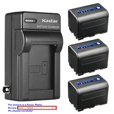 Kastar Battery AC Wall Charger for Sony NP-QM71D  Sony DCR-PC105 DCR-PC110