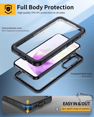 Waterproof Shockproof Case For Samsung Galaxy A36 A26 A16 A35 A15 A53 A51 A55 - Picture 30 of 46