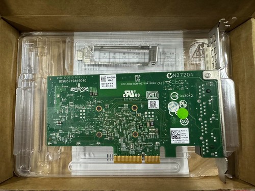 Dell Broadcom BCM5719 QP Quad Port Ethernet Network Card PCI-E KH08P TMGR6 - 第 1/5 張圖片