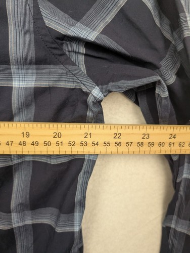 Timberland Men M Blue shirt Plaid Reg Fit Outdoor Casual Work long sleeve New - Picture 6 of 10