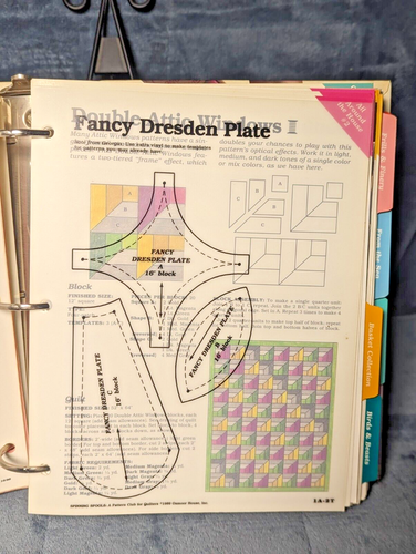 Georgia Bonesteel's Spinning Spools Quilt Patterns Binder Issues 1 thru 12 - Picture 5 of 7