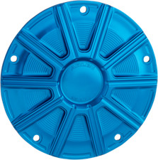 Arlen Ness 10-Gauge Derby Cover, Blue Ano for 1999-2017 Harley Twin Cam 700-019