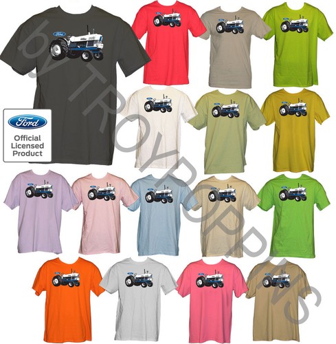 1-MENS WEAR-FORD BLUE TRACTOR-FARMER COUNTRY DAD GEAR GRAPHIC PRINTED T-SHIRT - Picture 1 of 12