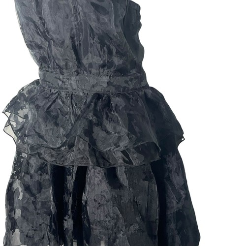 NWT Just Me Size S Mini Dress Halter Neck Ruffled Sheer Lace Mesh Fairygoth - Picture 8 of 17