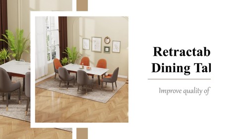 Luxury Dining Table Extendable Restaurant Table Christmas Dinner Party Feast - Video 1 of 1