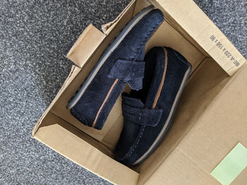 Boys Zara Blue Moccasins. Size 10 - Picture 2 of 6