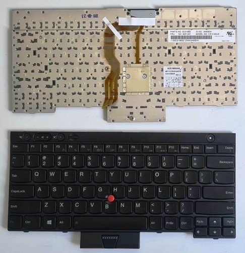 10xTeclado Lenovo ThinkPad T430 T430s T530 T530s W530 X230 EE. UU. No retroiluminado - Imagen 1 de 2