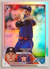 2023 Topps Update Series - Rookie Debut Rainbow Foil #US315 Hunter Brown (RC)