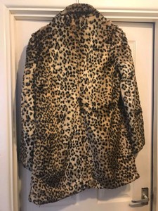 stampa cappotto con con in Splendido leopardata tag sintetica pelliccia TXIqdnwn4x