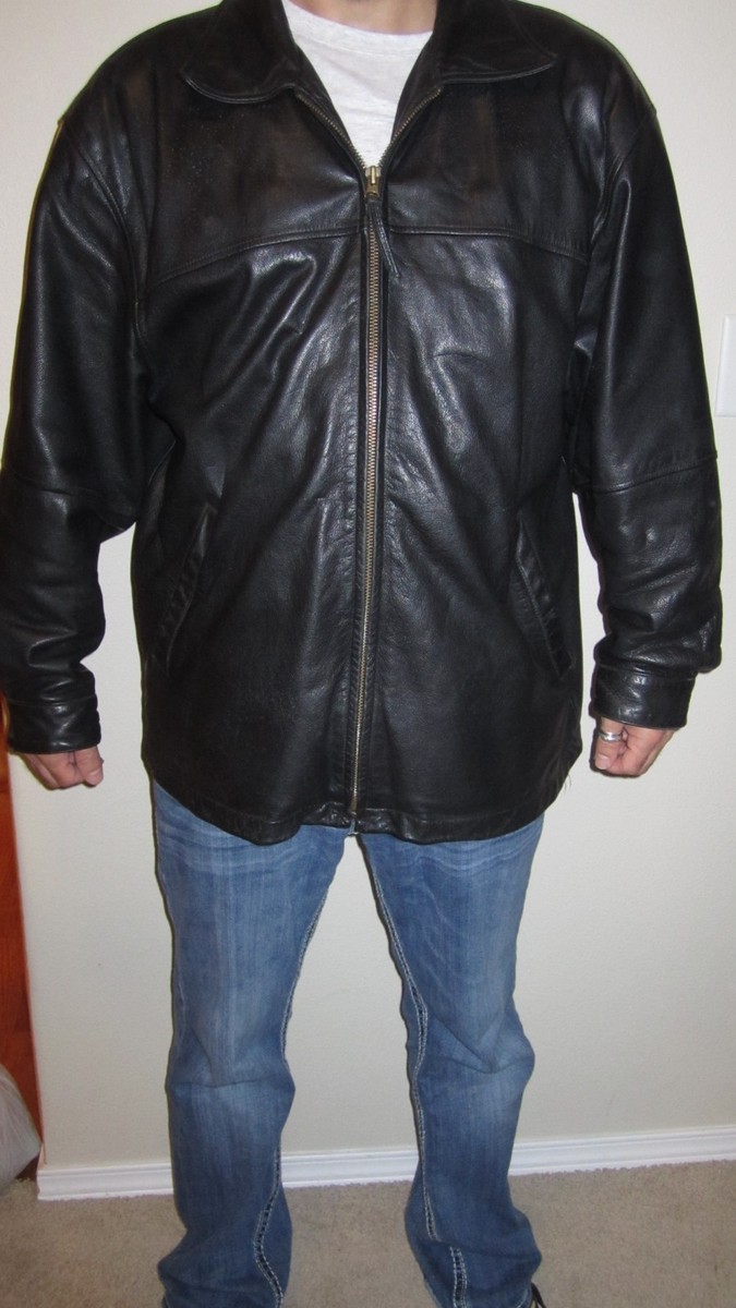 人気のクリスマスアイテムがいっぱい！ Leather Black Amboldi Carlo Jacket eBay | Large) (Mens ジャケット・アウター