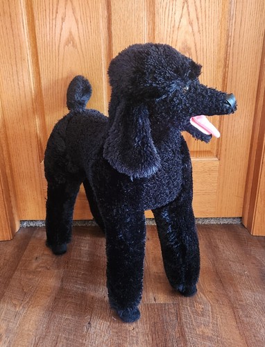 Melissa & Doug Plush Black Realistic Poodle Dog Stuffed Toy Life Size 25"  - Picture 3 of 9