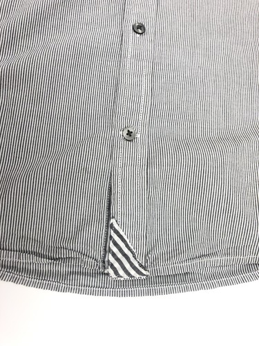 GAP Herren Langarm Hemd Gr. XL grau weiß gestreift Knopfleiste - Bild 3 von 11