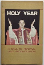 Holy Year A Call to Renewal and Reconciliation, Vintage 1974 Devotional Booklet.