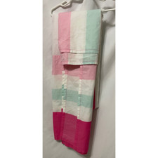 Happy Chic Baby Crib Dust Ruffle Standard Olivia Collection Pink Green 28 X 52
