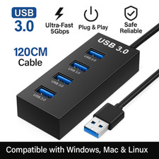 Cargador Rapido Adaptador Multipuerto USB 3.0 Estacion de Carga Universal PC
