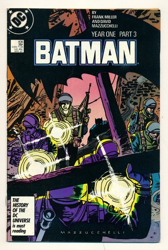 DC Comics Batman Year One Part 3 Issue #406 Comic Book Frank Miller 5.0 VG/FN