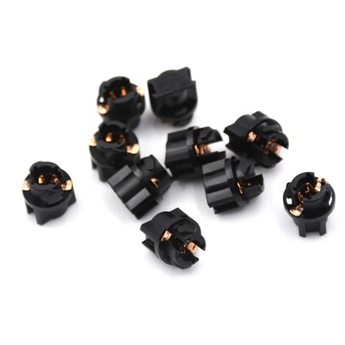 10pcs T5 LED Globe Socket Dash Instrument Cluster Mount Bulbs Holder Light Base - Picture 2 of 5