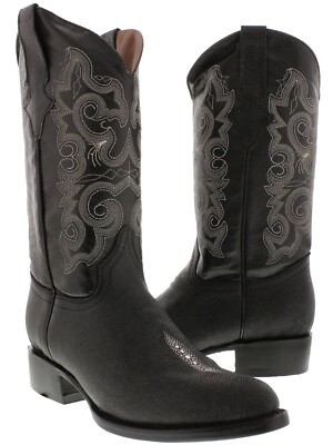 Black Stone Sting Ray Print Boots Ch Toe Men Sz 9.5 Men main image 2